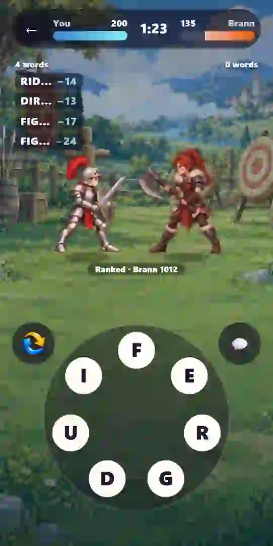 A live word duel